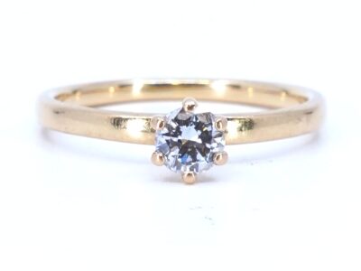 Ring Guld 18K 2,8g Ø18 med dia