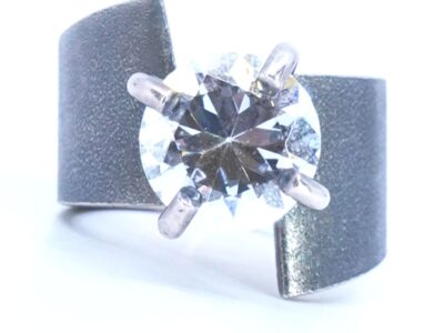 Ring Silver S925 17,3g Ø18,75 med sten