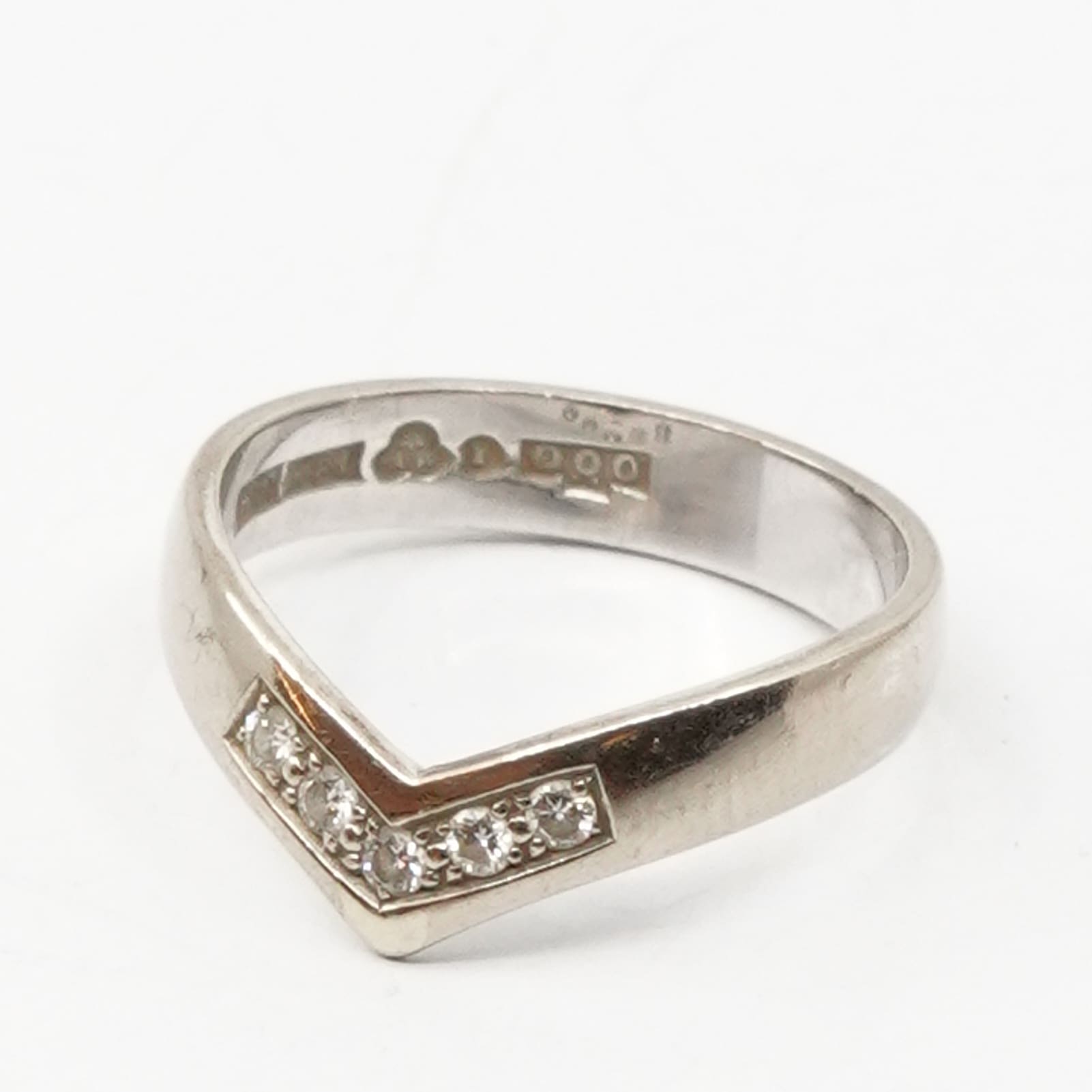 Ring Vitguld 18K
