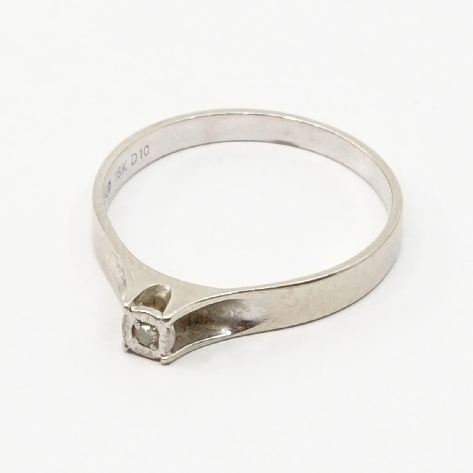 Ring vitguld 18K