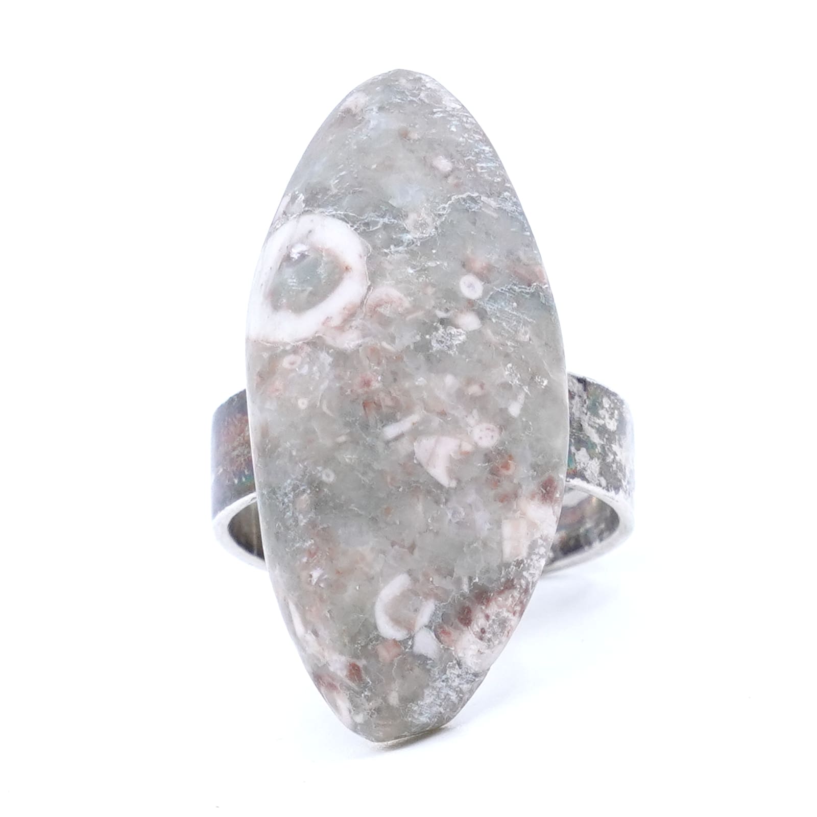 Ring med sten S925 10,8g Ø ca 19,25
