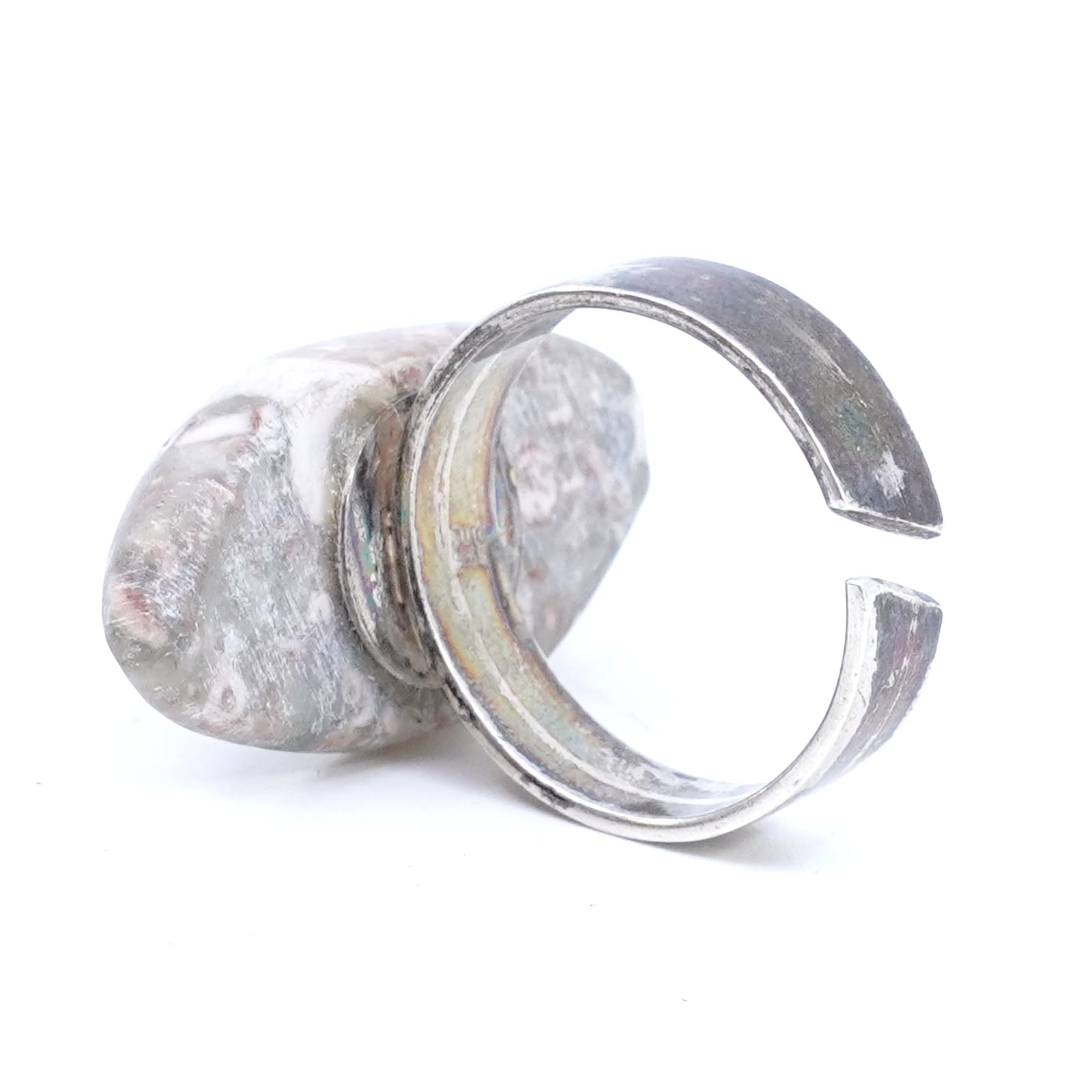 Ring med sten S925 10,8g Ø ca 19,25
