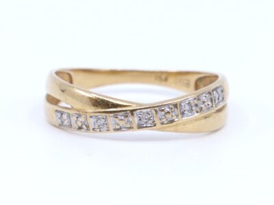 Ring Guld 18K 1,7g Ø18 med dia