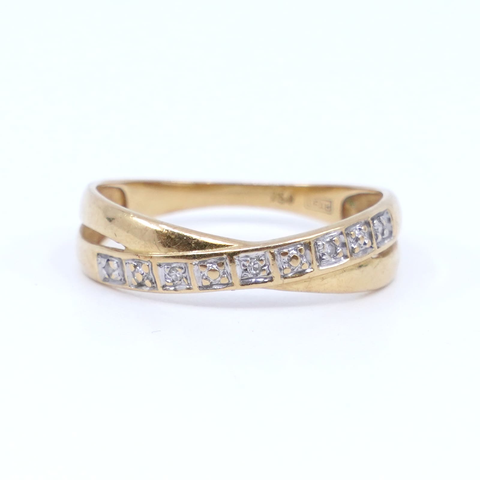 Ring Guld 18K 1,7g Ø18 med dia