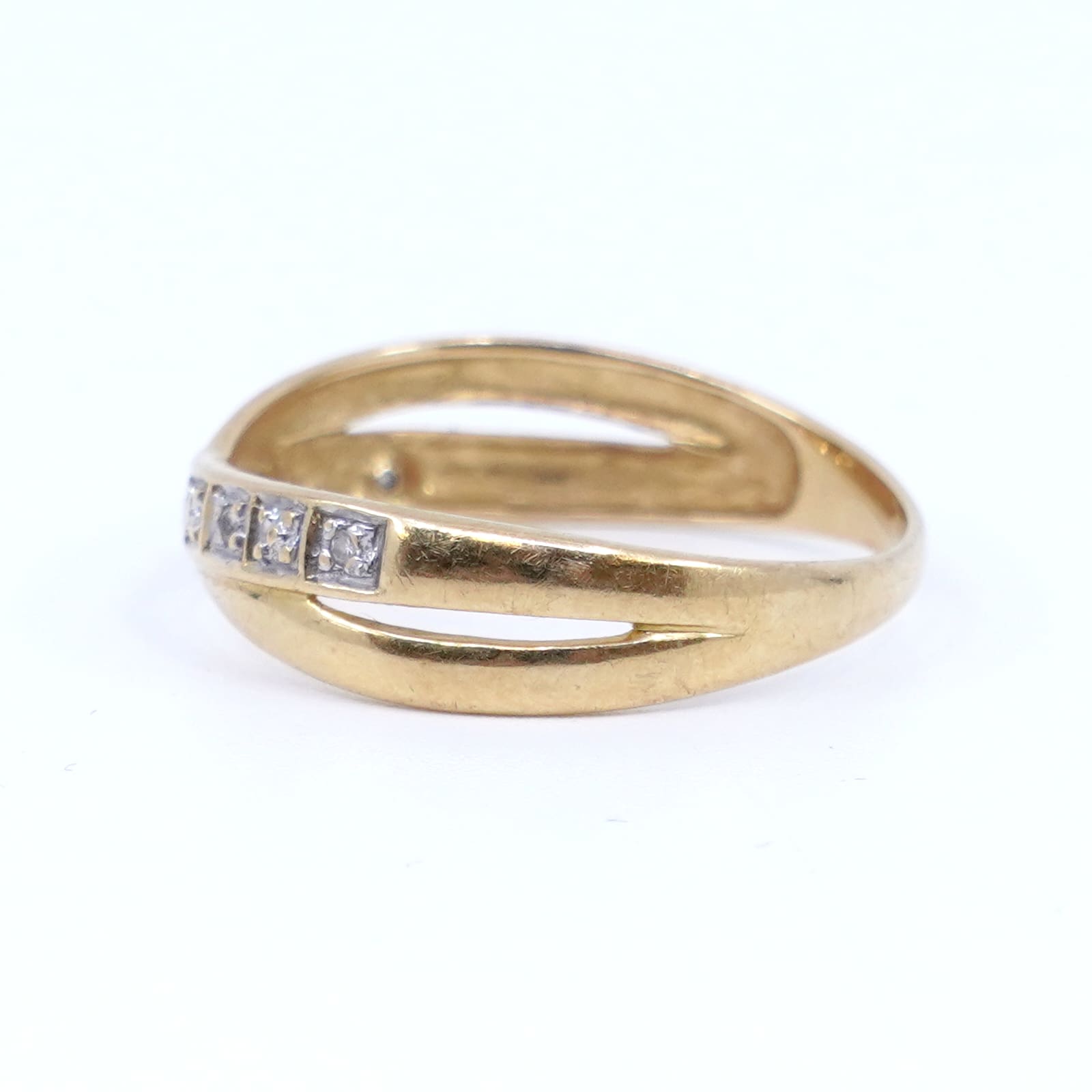 Ring Guld 18K 1,7g Ø18 med dia