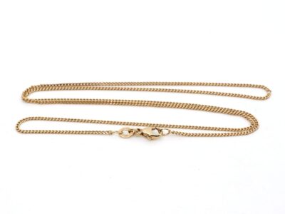 Halskedja Pansar Guld 18K 4g Längd 50cm Bredd 1mm, karbinhakelås