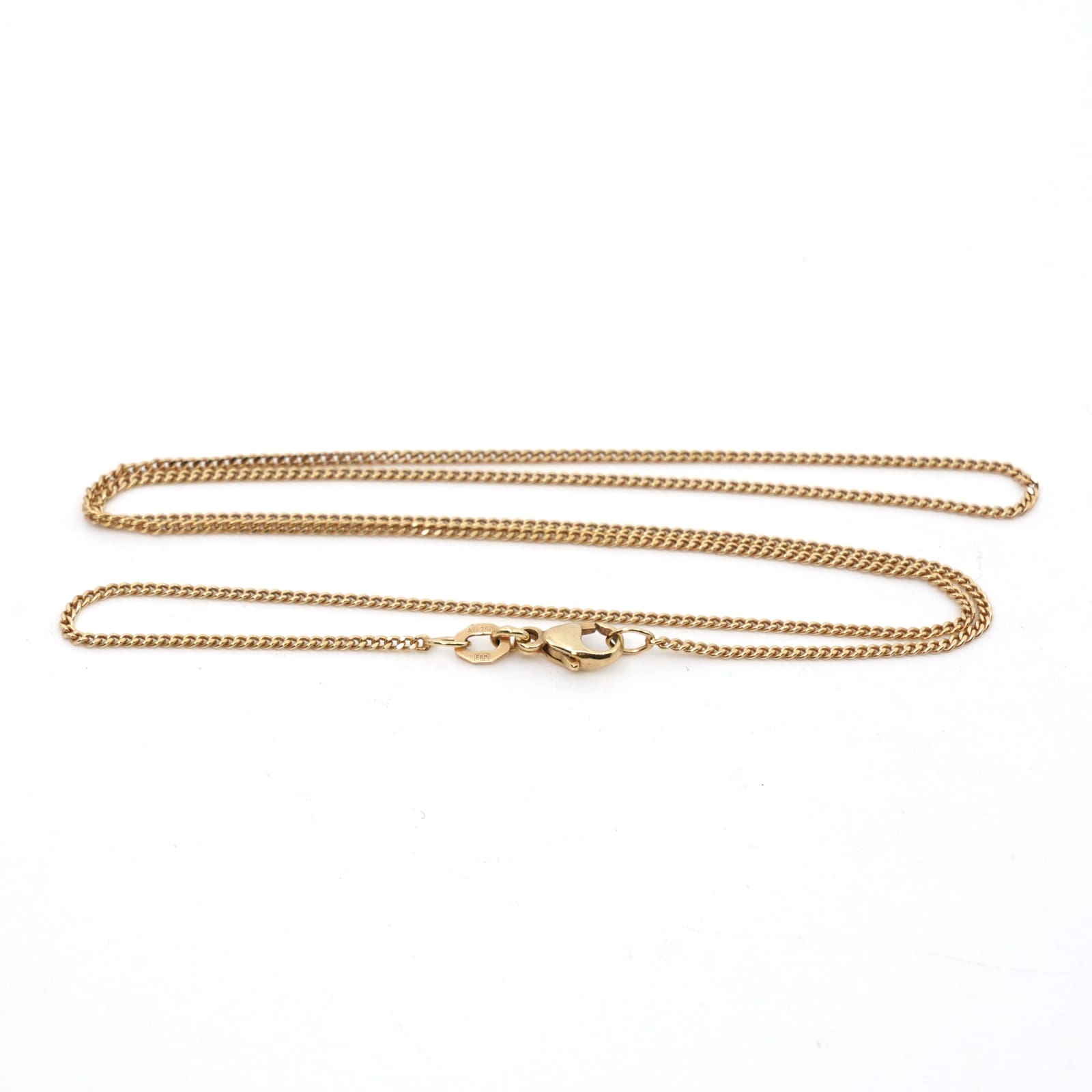 Halskedja Pansar Guld 18K 4g Längd 50cm Bredd 1mm, karbinhakelås