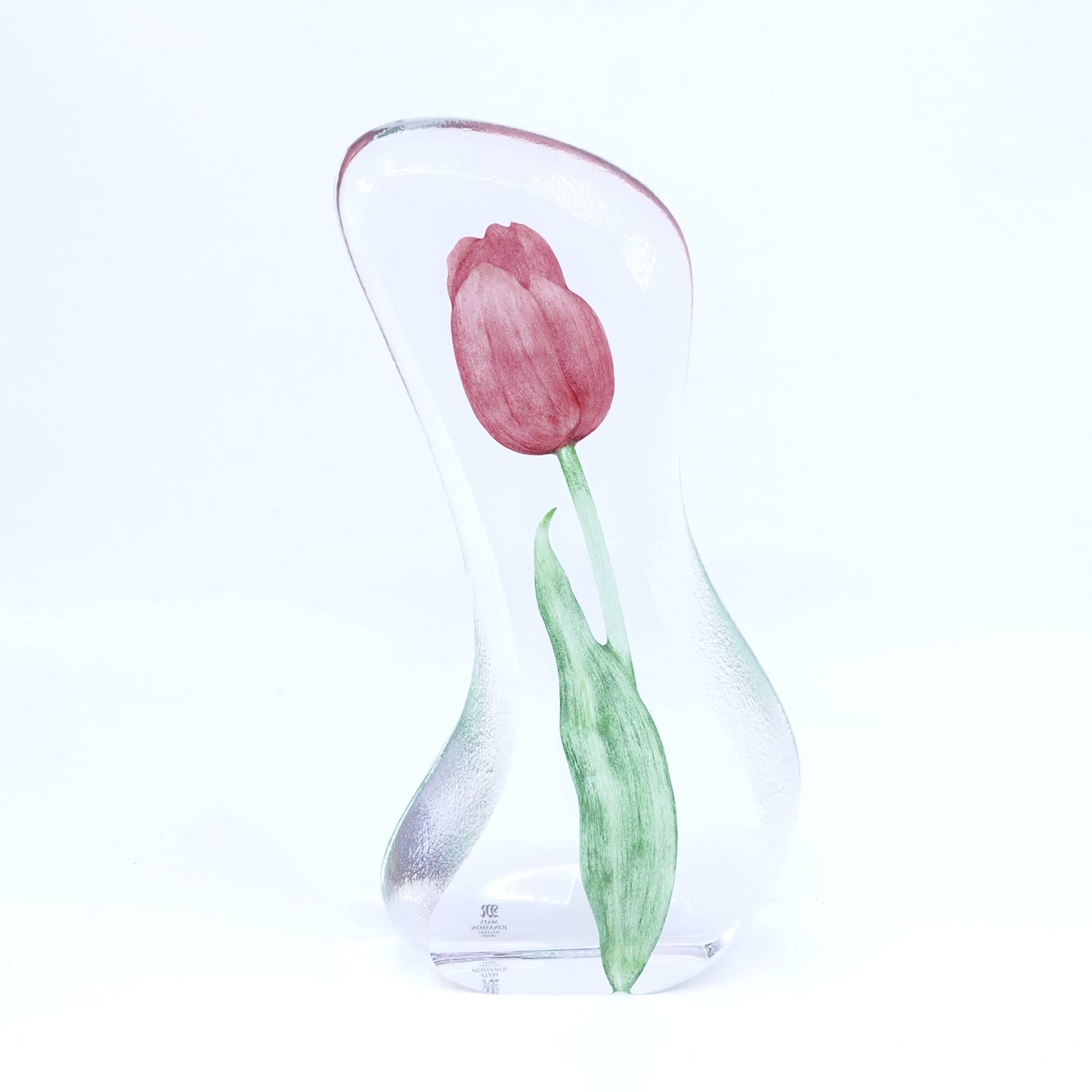 Glasstaty av Mats Jonasson Målerås Floral Fantasy Höjd 19cm