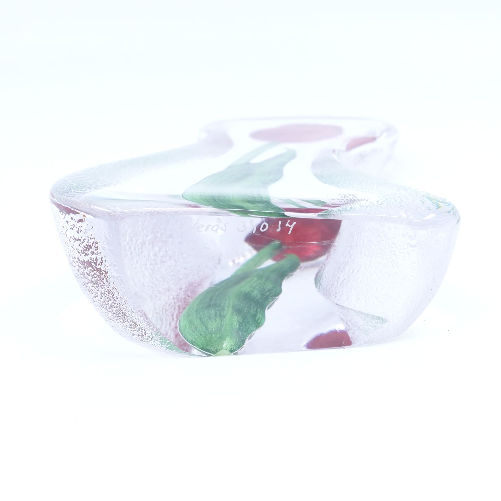 Glasstaty av Mats Jonasson Målerås Floral Fantasy Höjd 19cm