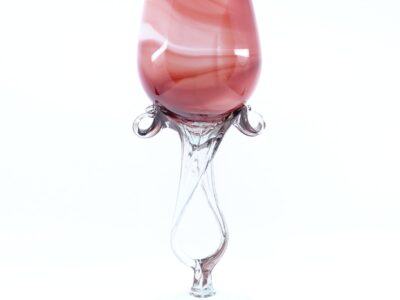 Skål i glas höjd 34cm