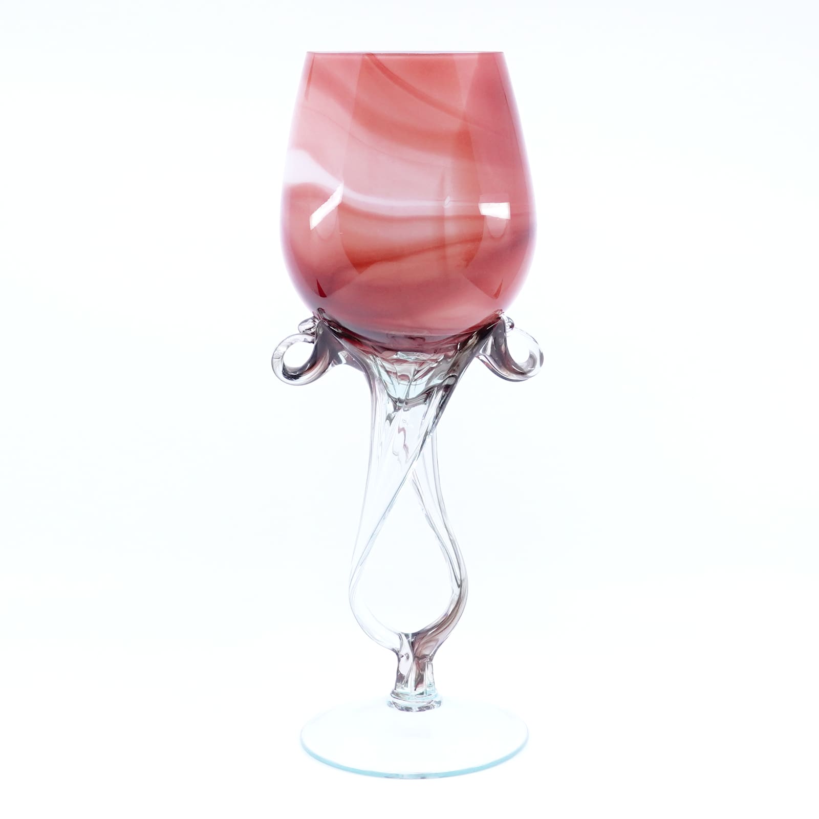 Skål i glas höjd 34cm