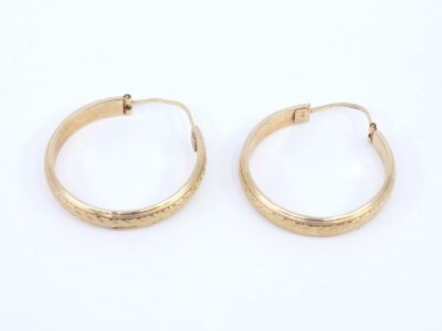 Örhängen Guld 18K 4,5g Höjd 30mm creoler