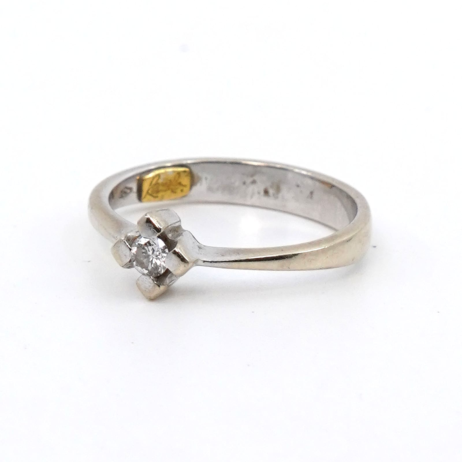 Ring vitguld 18K