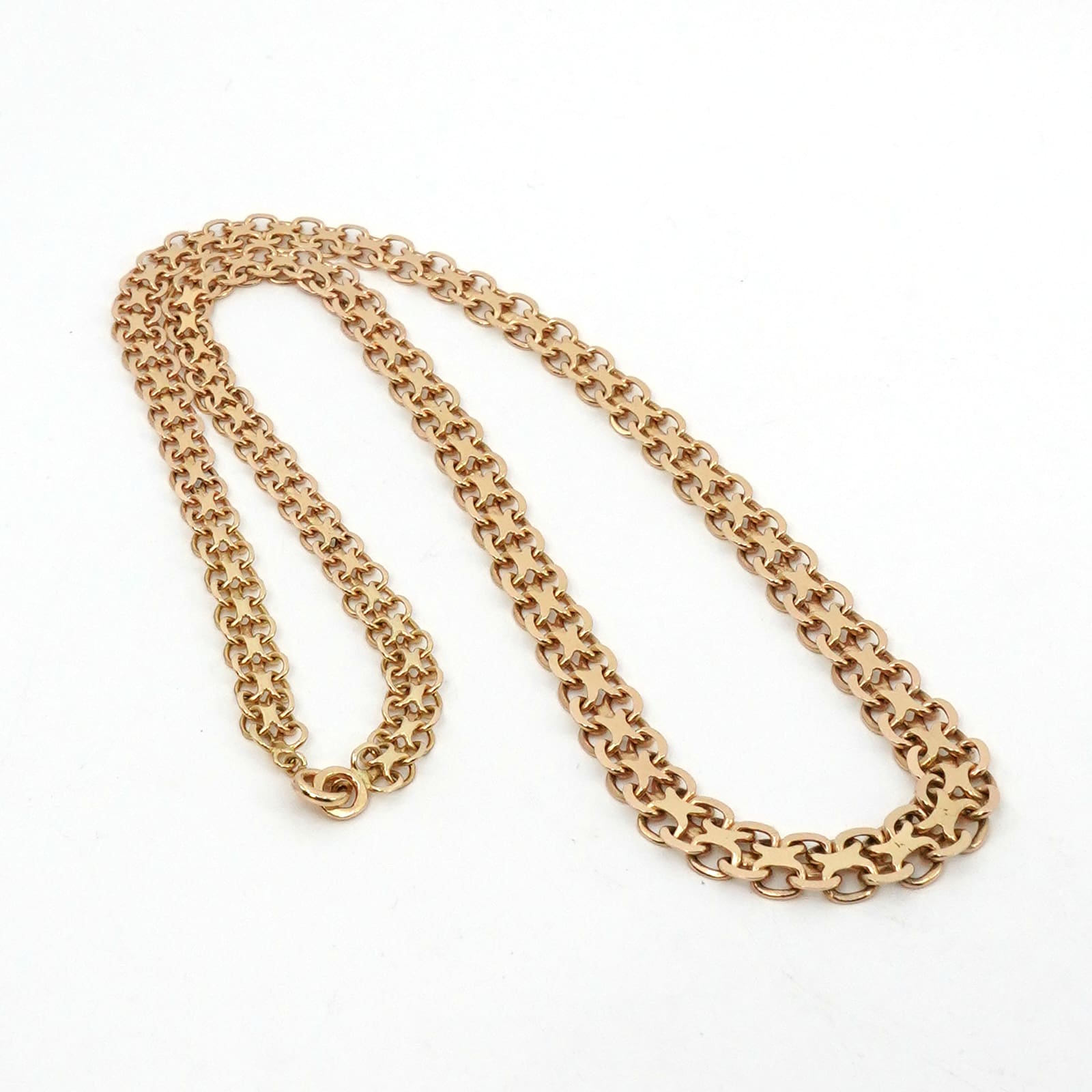 Halskedja doserad X-länk Guld 18K 19,9g 44,5cm