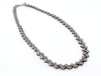 Halskedja doserad Silver S925 63,3g Längd 50,5cm Bredd 7-11mm