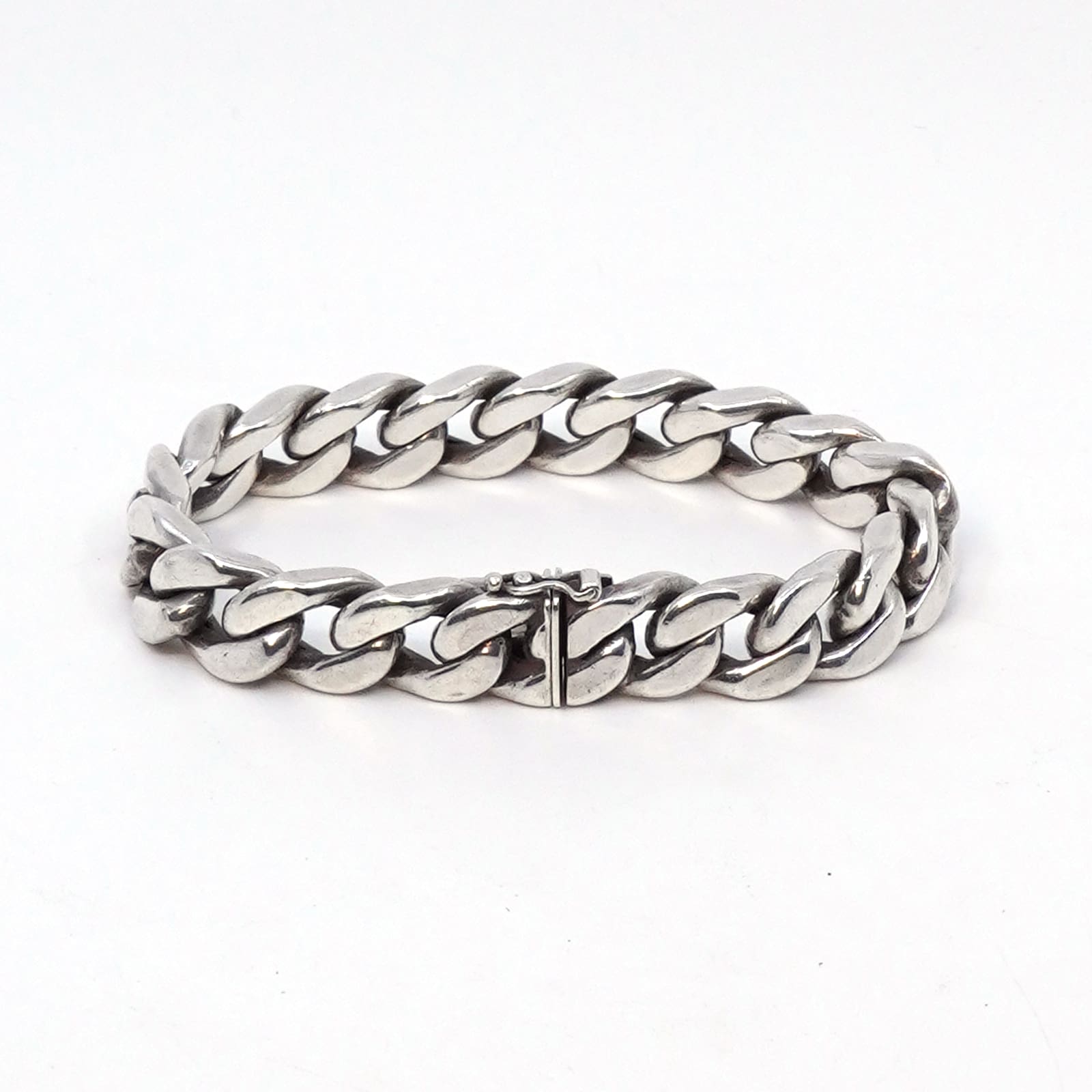 Armband Pansar ihålig Silver S925 41,8g Längd 21cm Bredd2mm, kistlås
