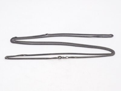 Halskedja Pansar oxiderat Silver S925 15,5g Längd 90cm Bredd 2mm, springlås
