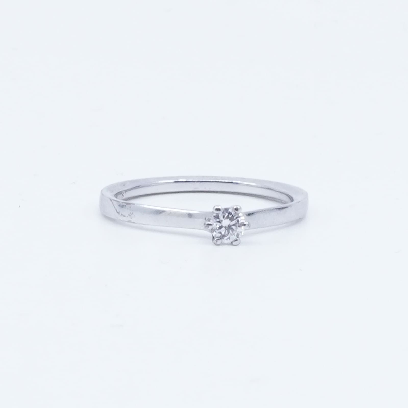 Ring vitguld 18K