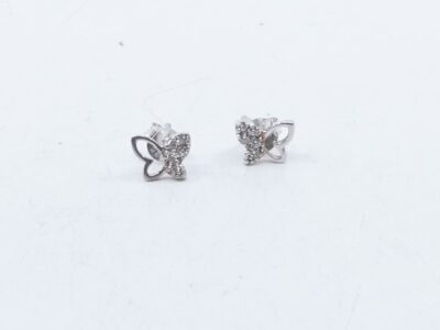 Örhängen fjärilar Silver