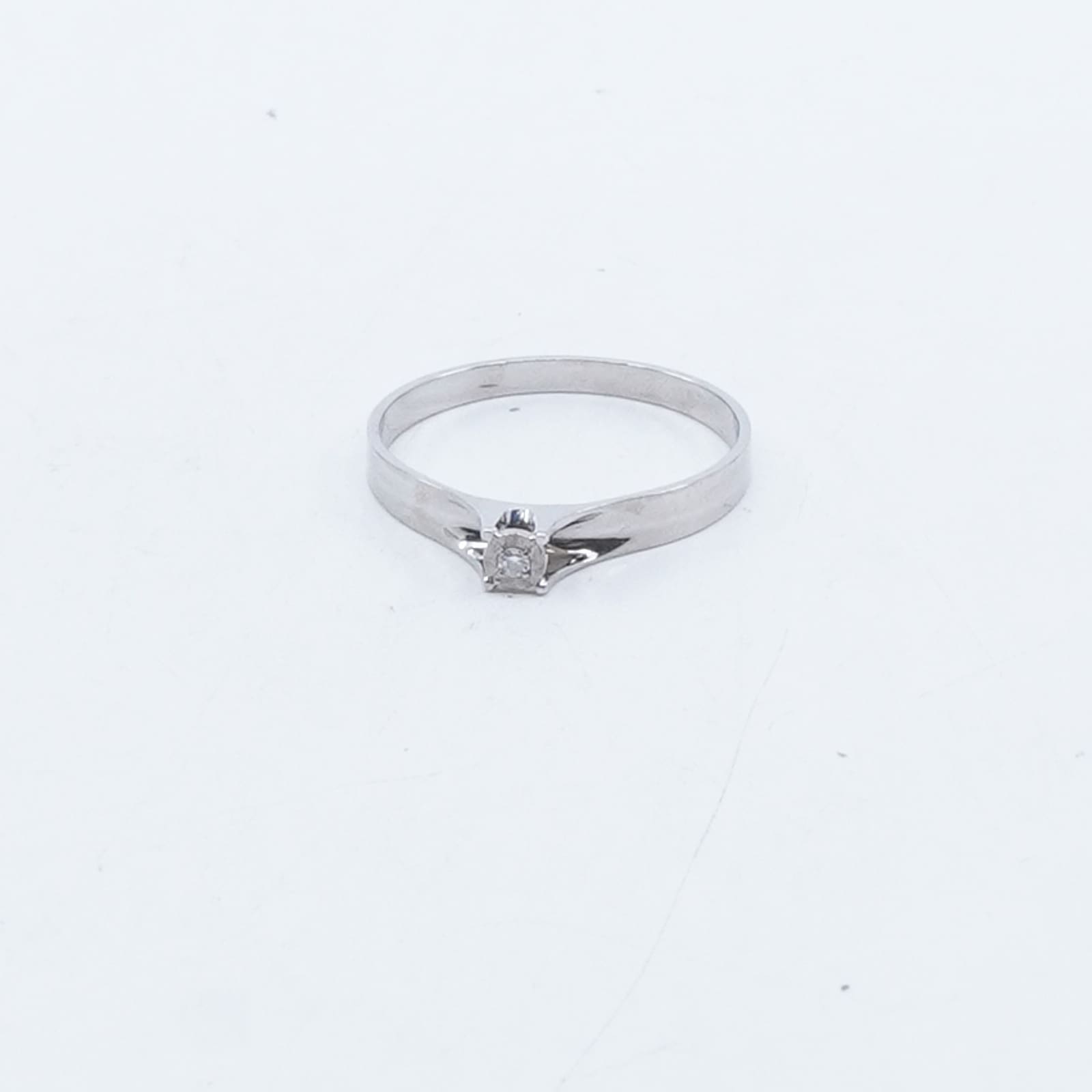 Ring Vitguld 18K
