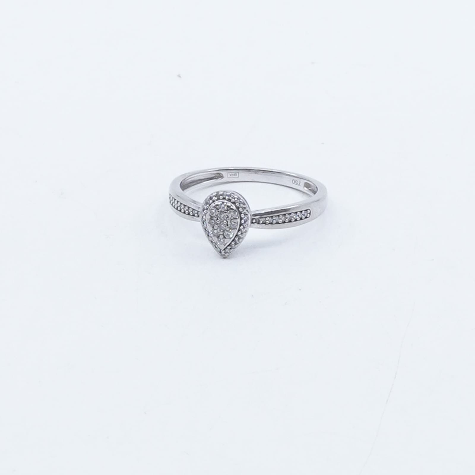Ring Vitguld 18K