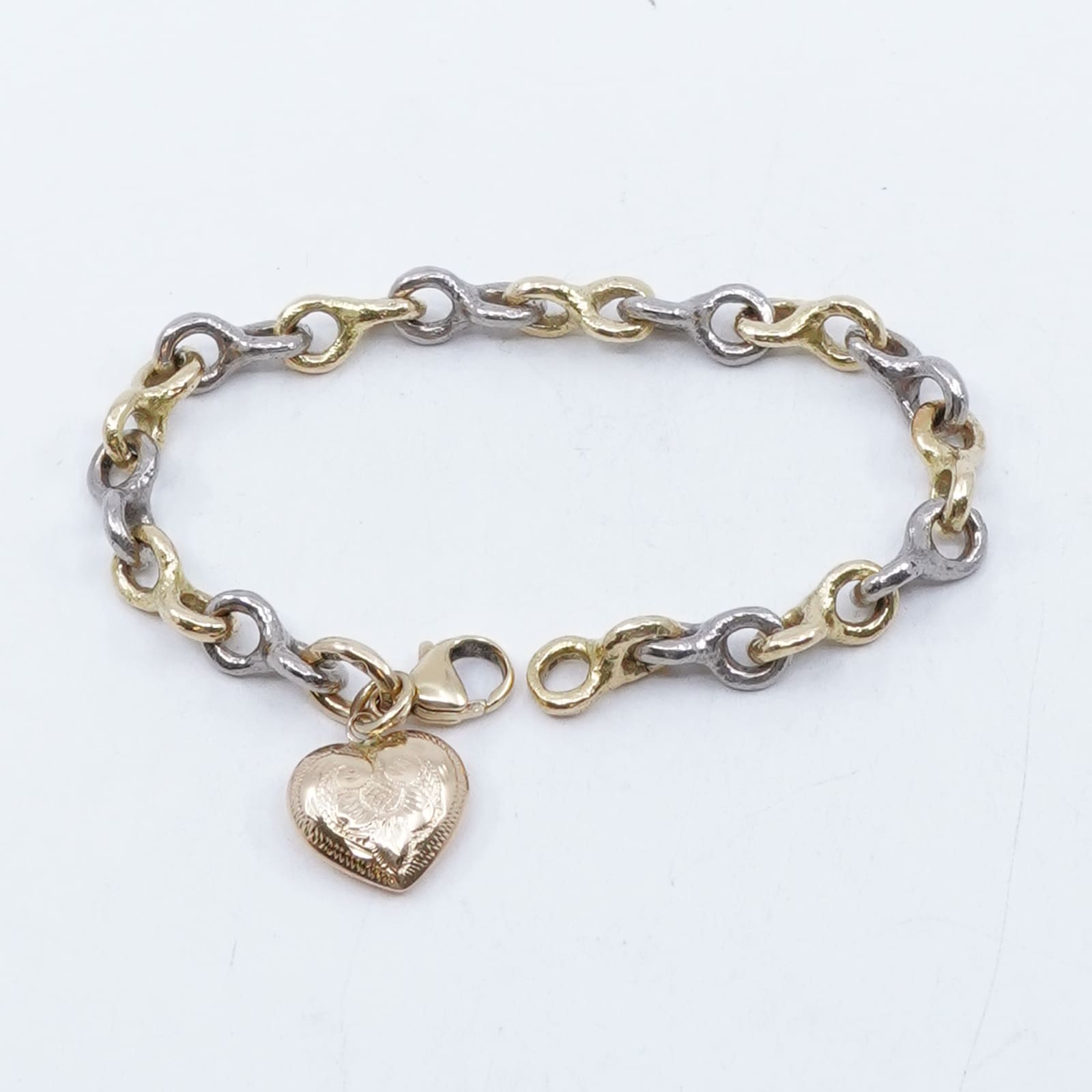 Armband tvåfärgat guld
