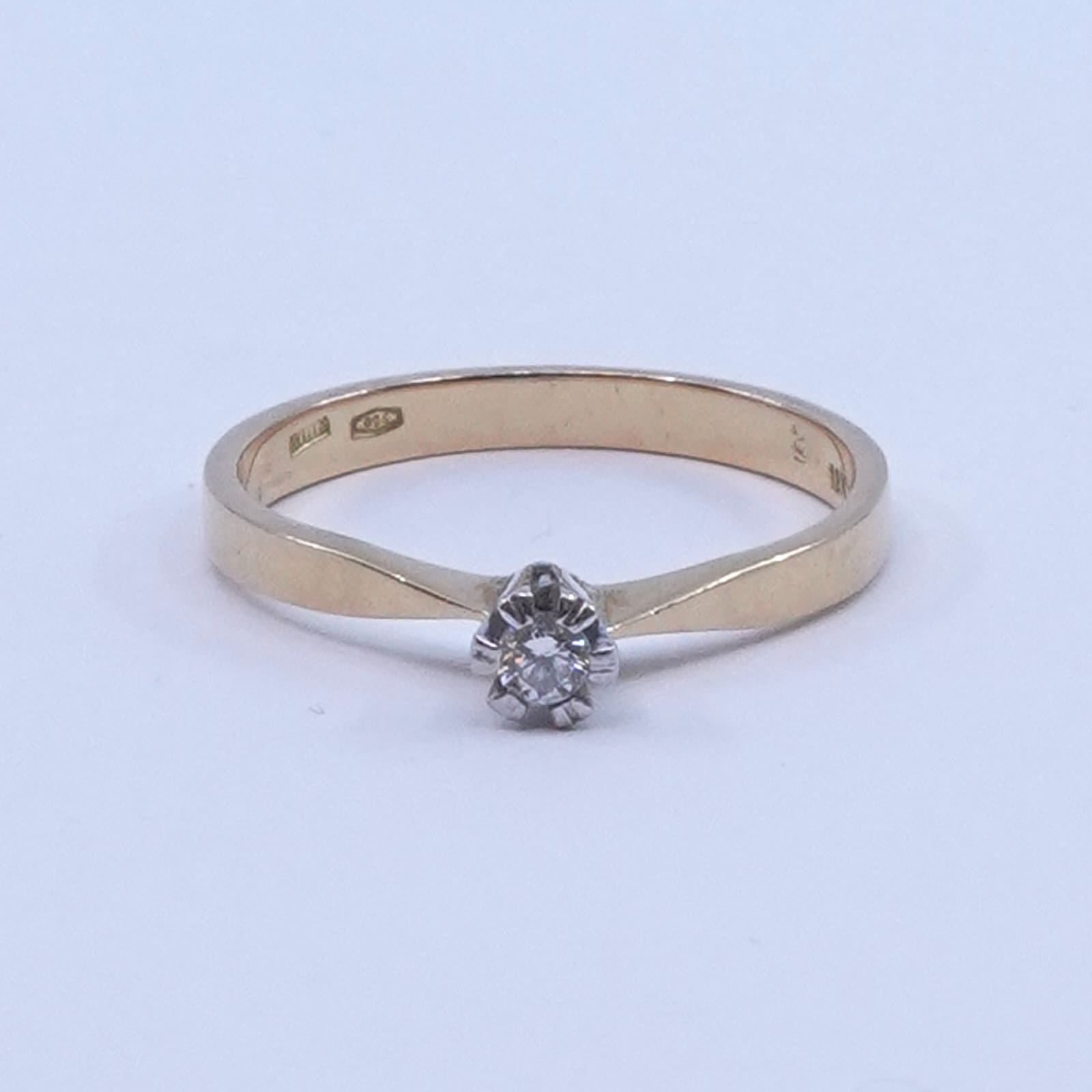 Ring Guld Tvåfärgad 18K