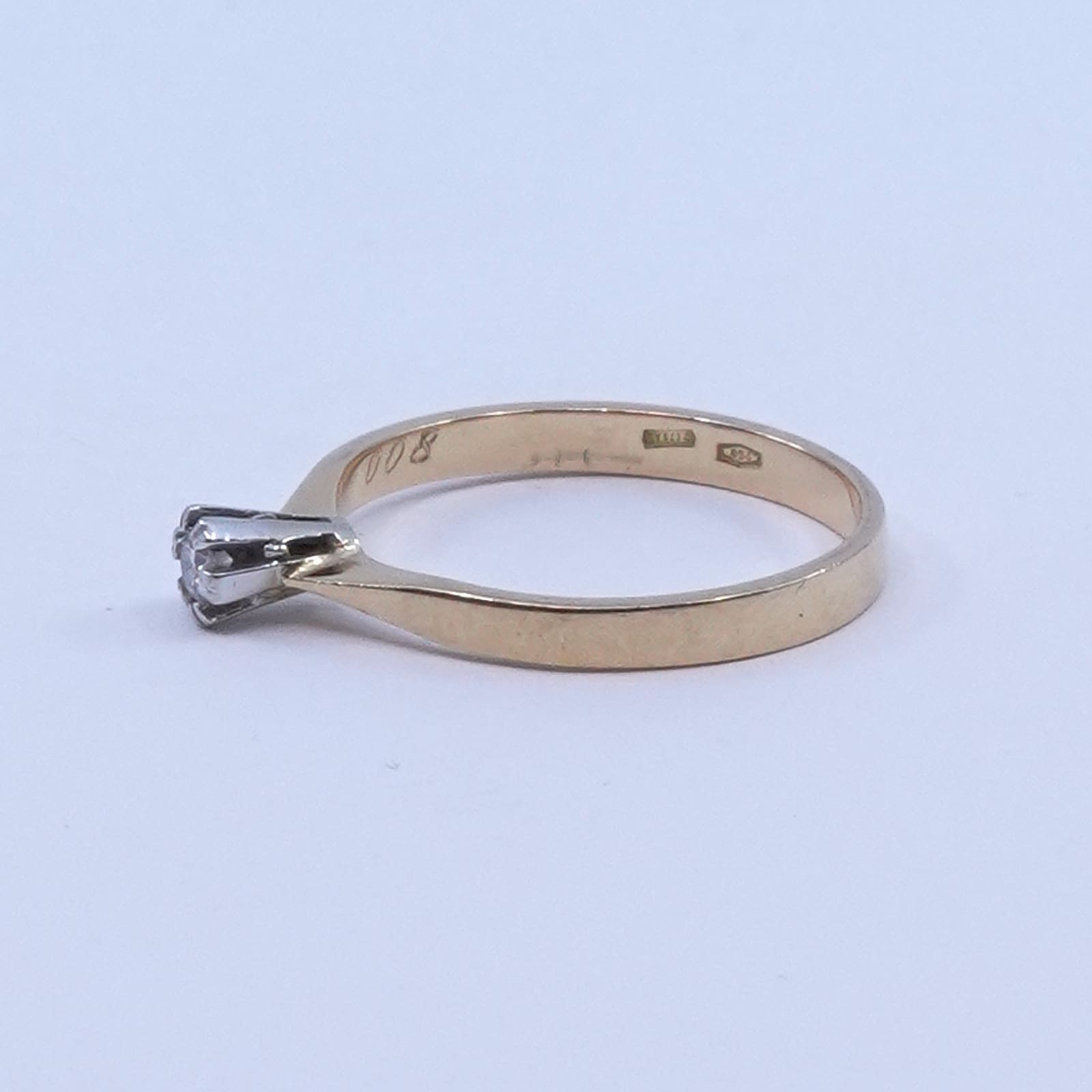 Ring Guld Tvåfärgad 18K