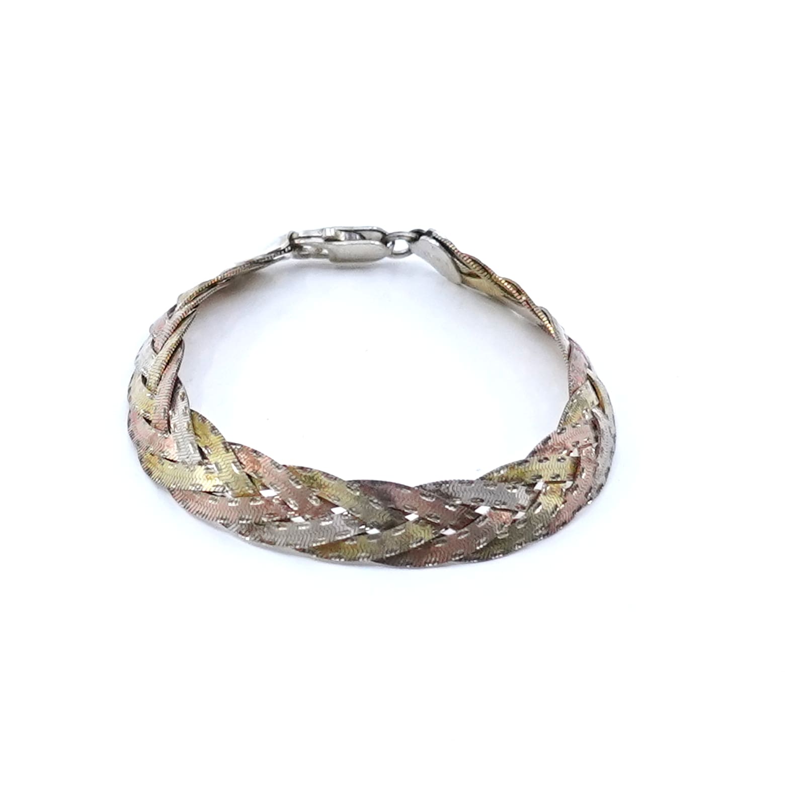 Armband flätad Silver