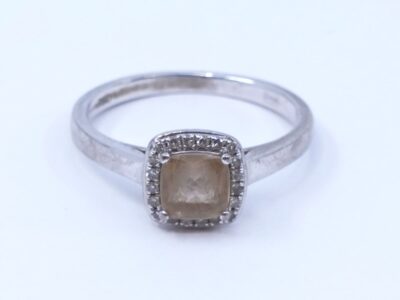 Ring Vitguld 18K
