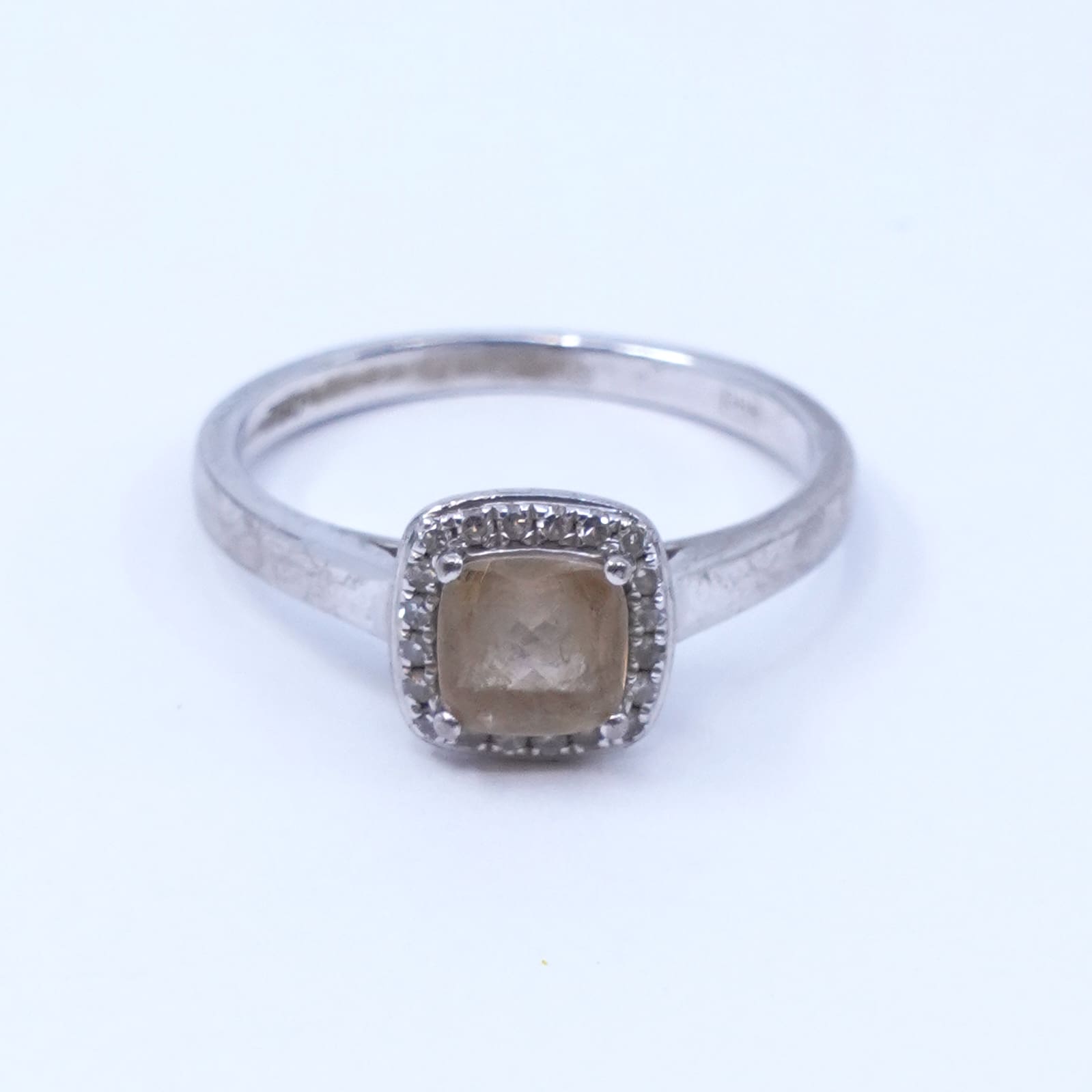 Ring Vitguld 18K