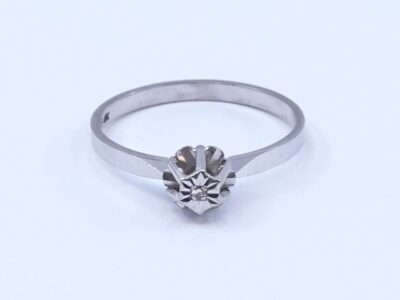 Ring Vitguld 18K