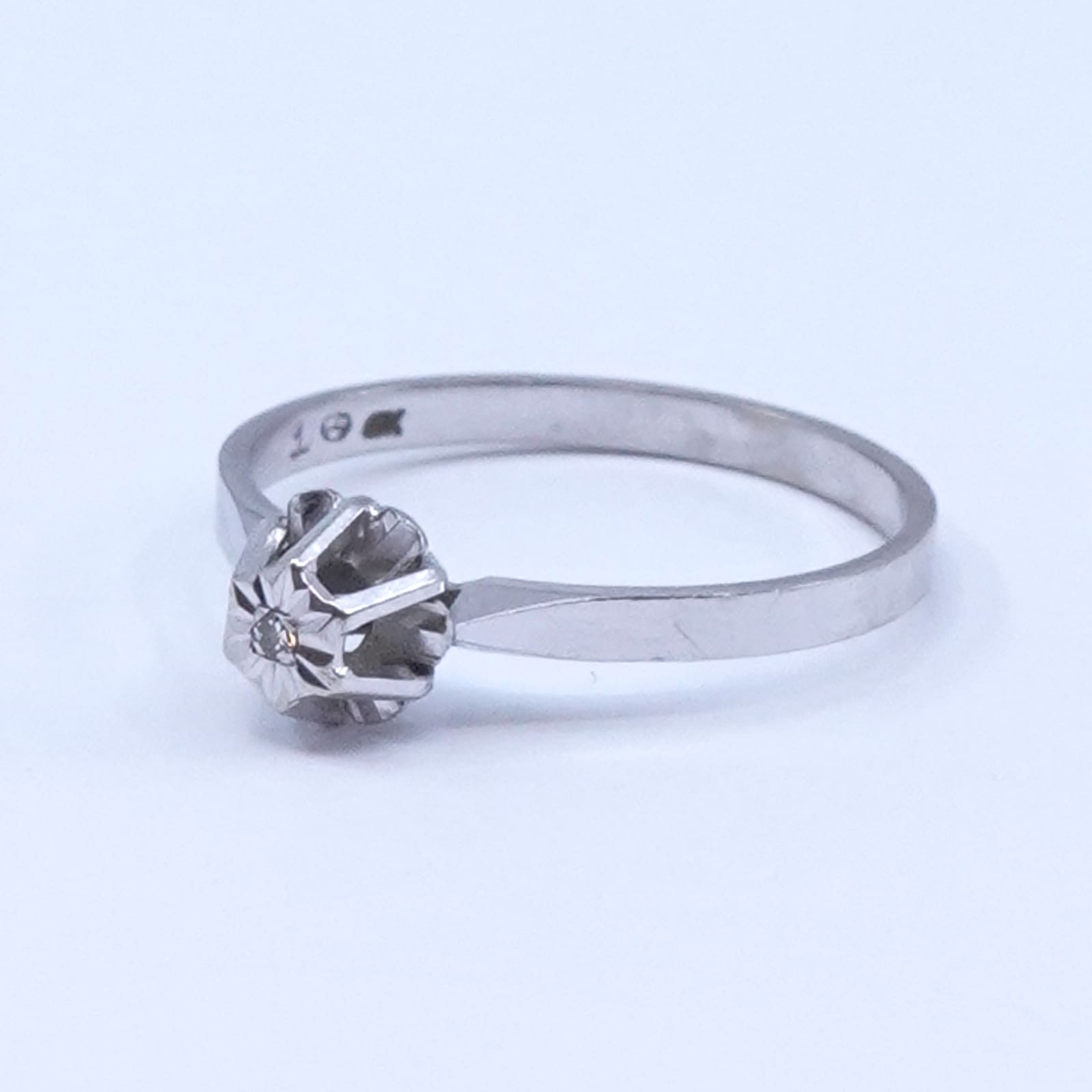 Ring Vitguld 18K