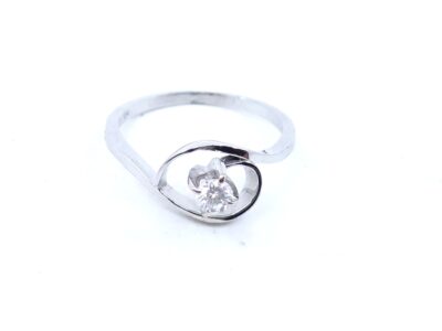 Ring Vitguld 18K
