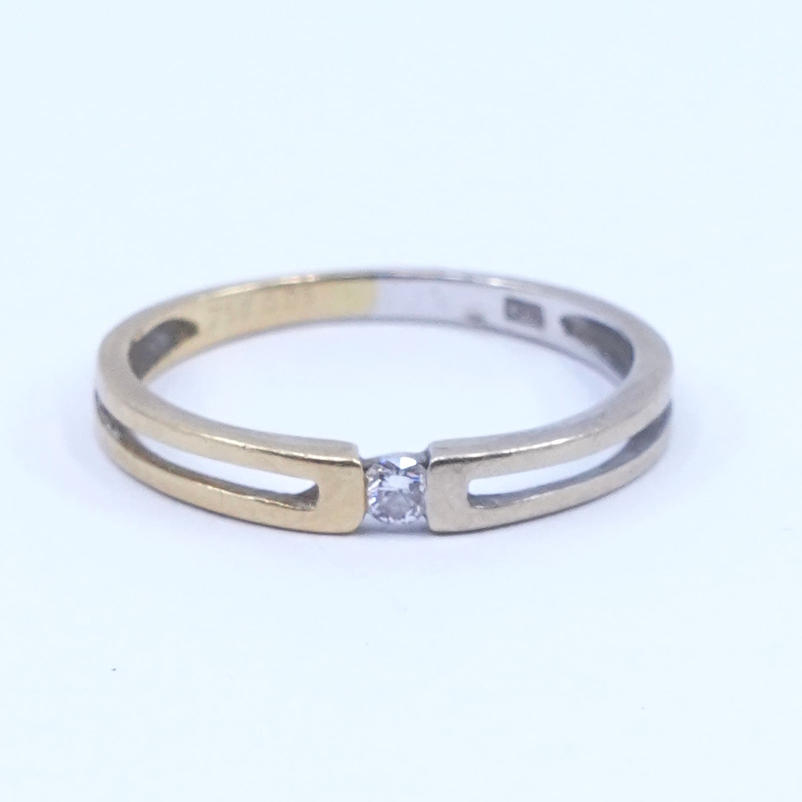 Ring Guld Tvåfärgad 18K