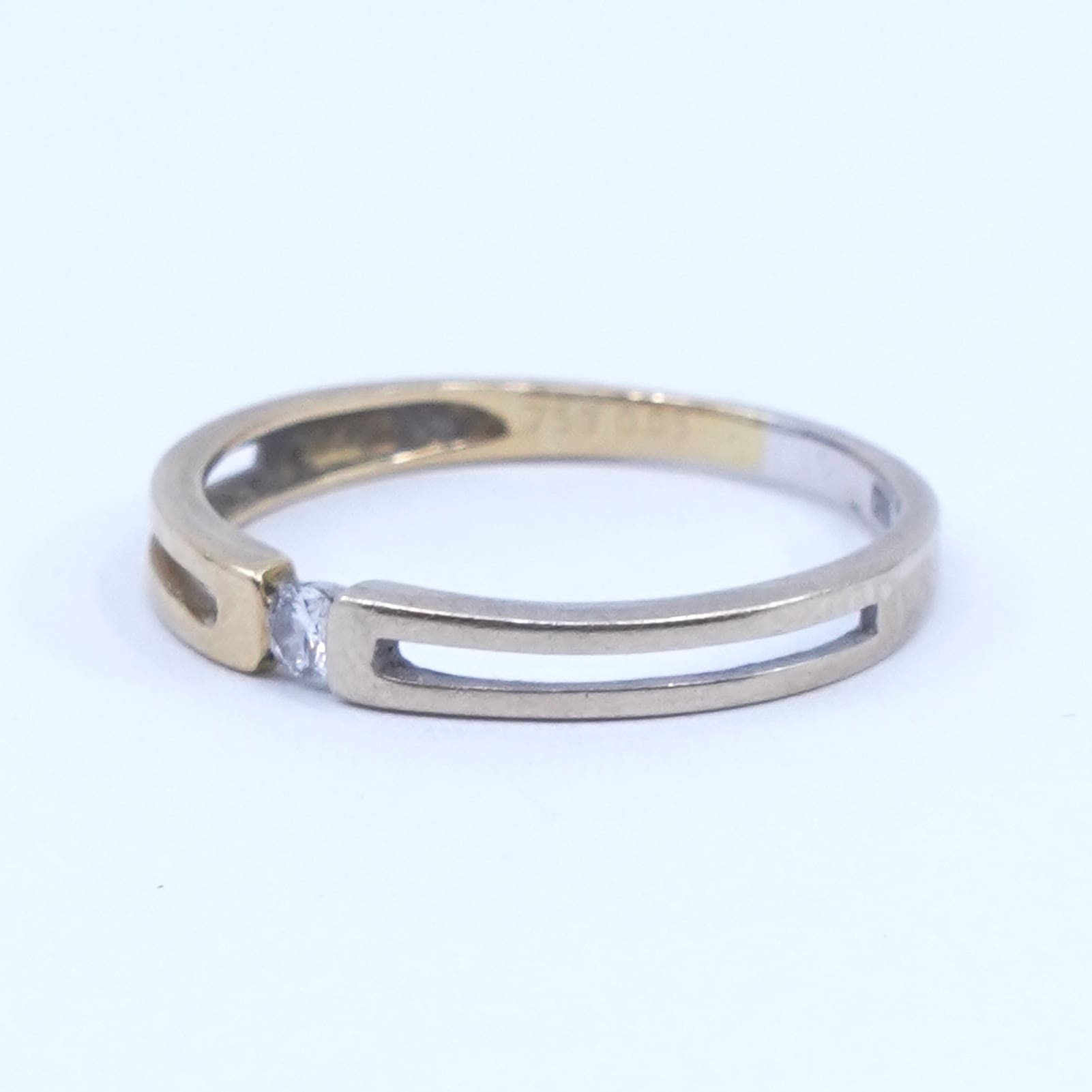 Ring Guld Tvåfärgad 18K