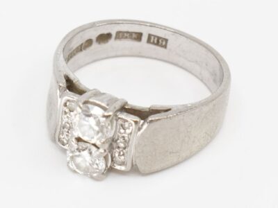 Ring vitguld 18K