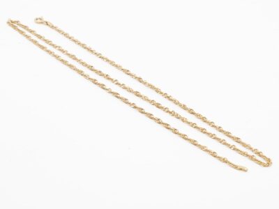 Halskedja Singapore 18K Längd 49,5cm