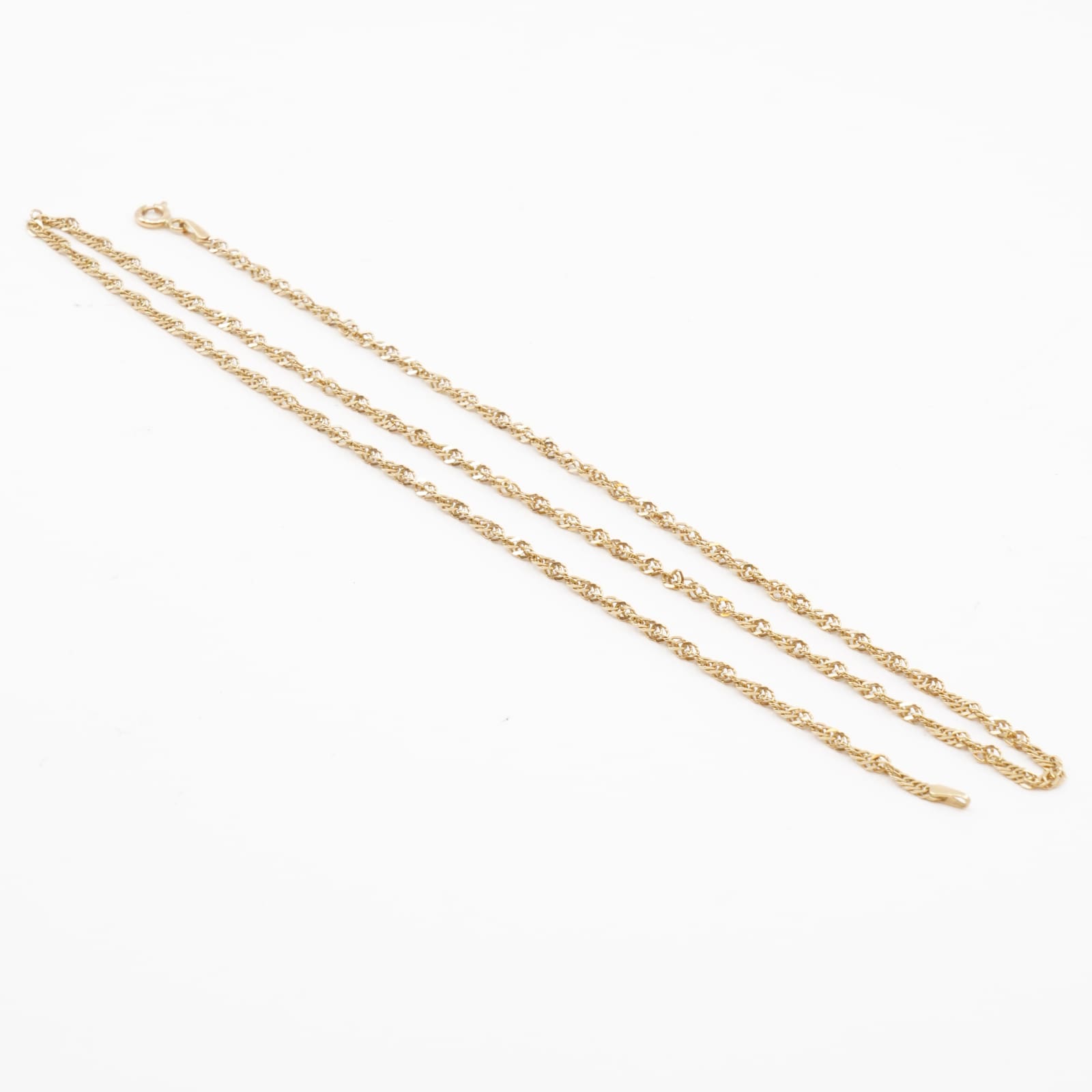 Halskedja Singapore 18K Längd 49,5cm