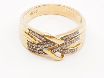 Ring med Diamanter Guld 18K