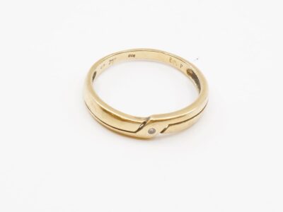 Ring med Diamant Guld 18K