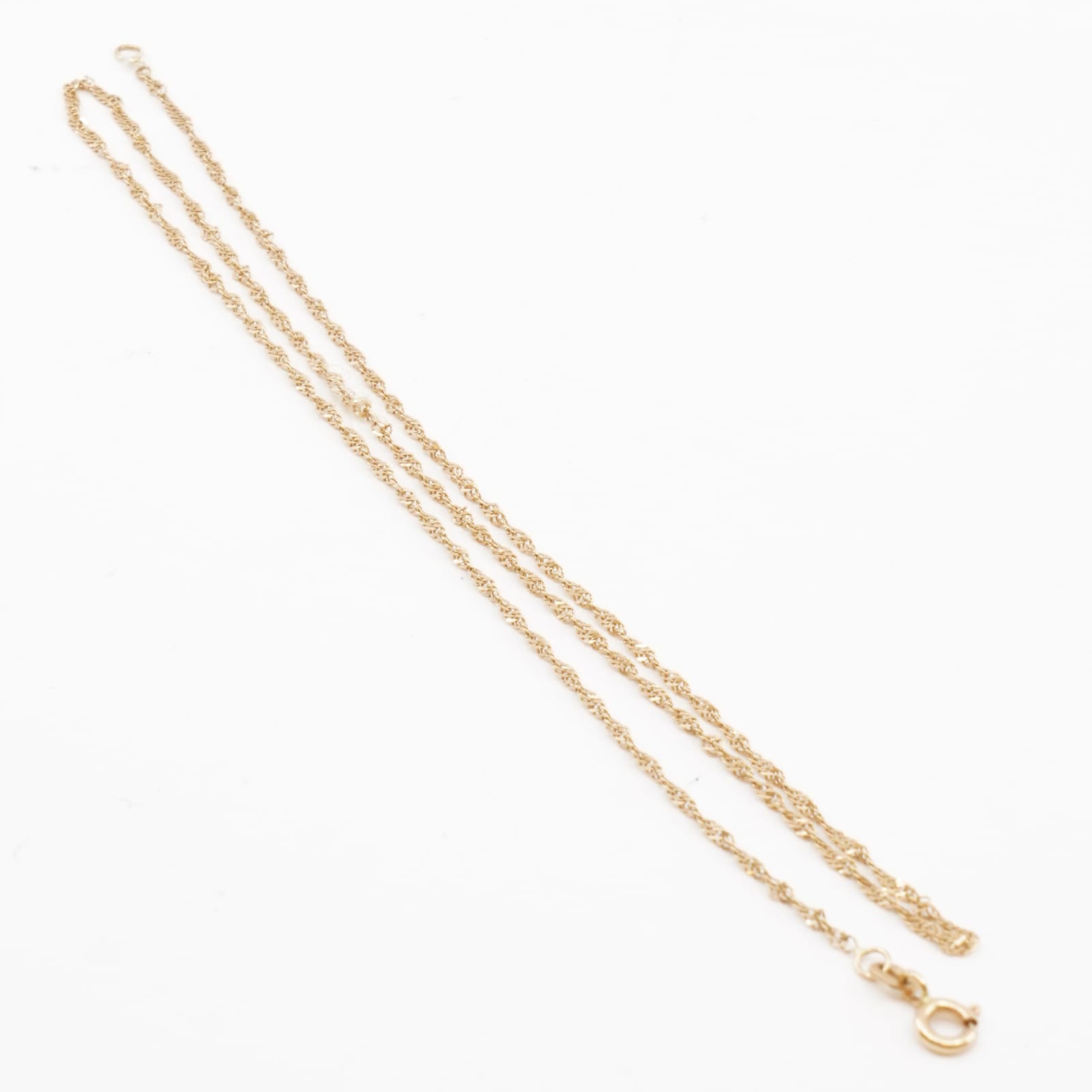 Halskedja Singapore 18K Längd 42,5cm