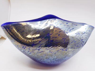 Konstglas Cattis Åselius Lidbeck "Silversnäcka"