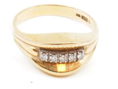 Ring med Diamanter Guld 18K