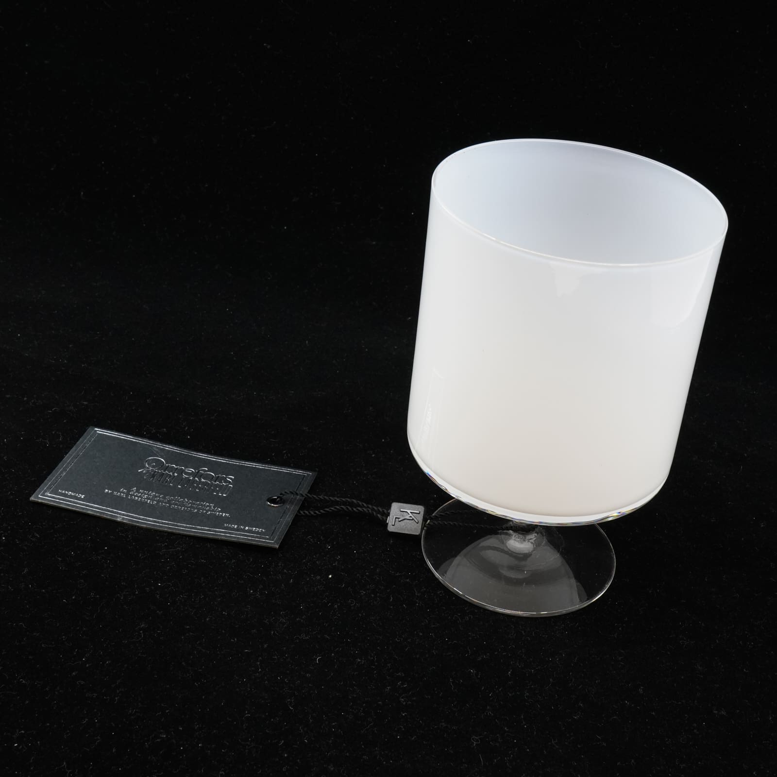 Glas 6st Soft Drink vita Orrefors by Karl Lagerfeld med glascoaster i kartonger