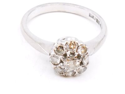 Ring Vitguld 18K Ø17 med diamanter