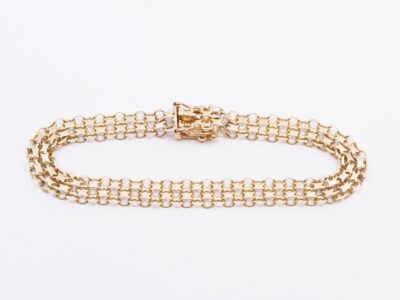 Armband X-länk Guld