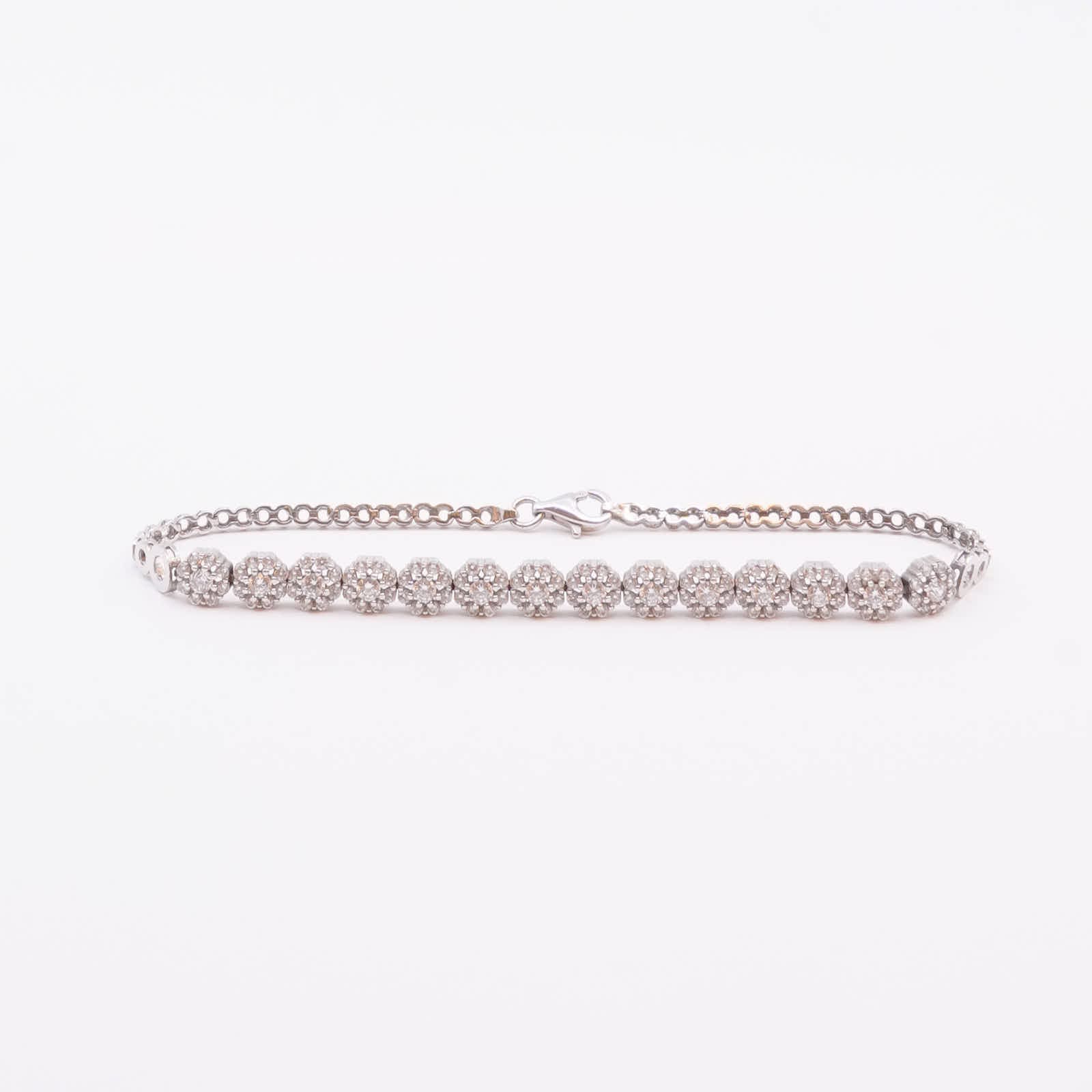 Armband Vitguld 14K