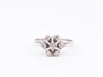 Ring Vitguld 18K