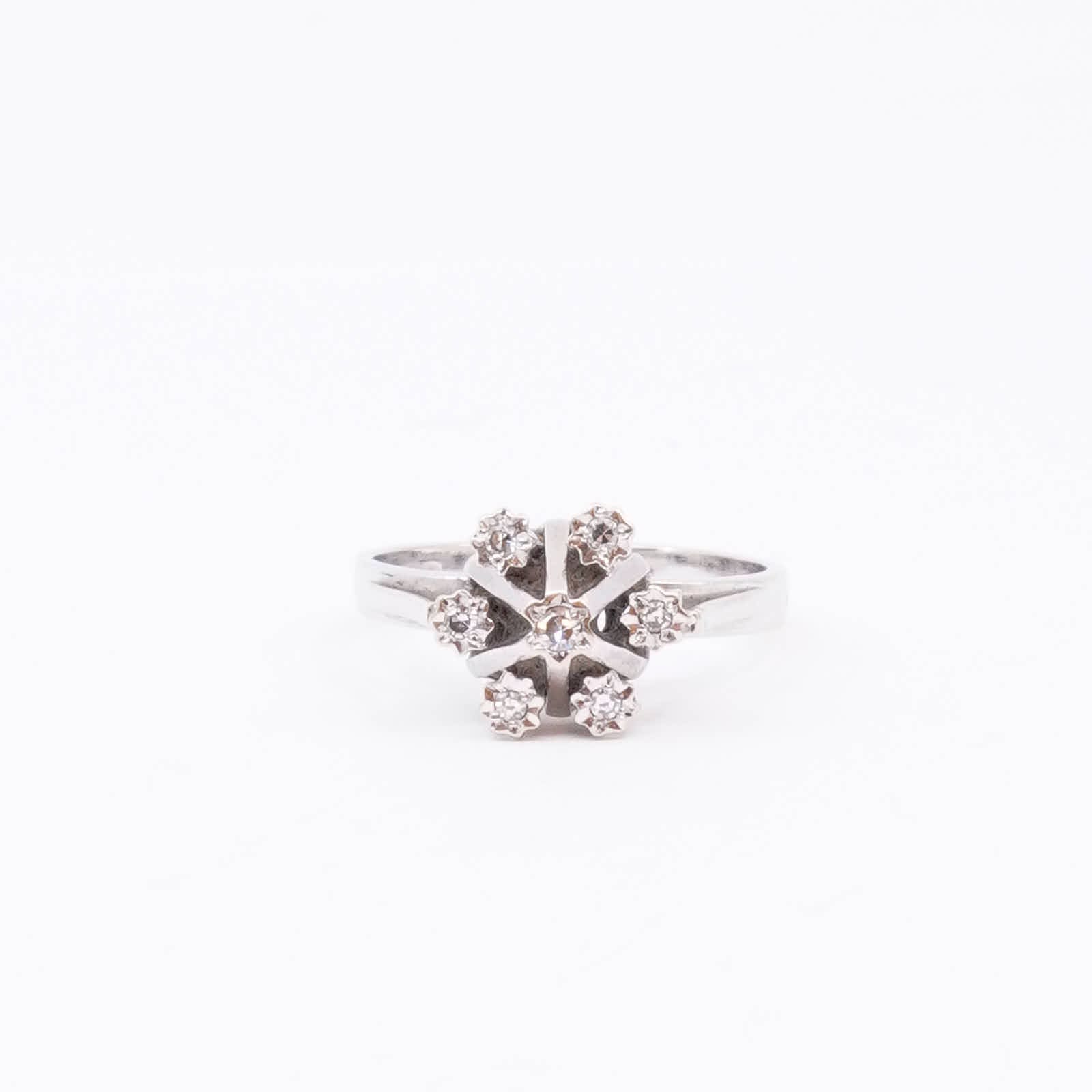 Ring Vitguld 18K